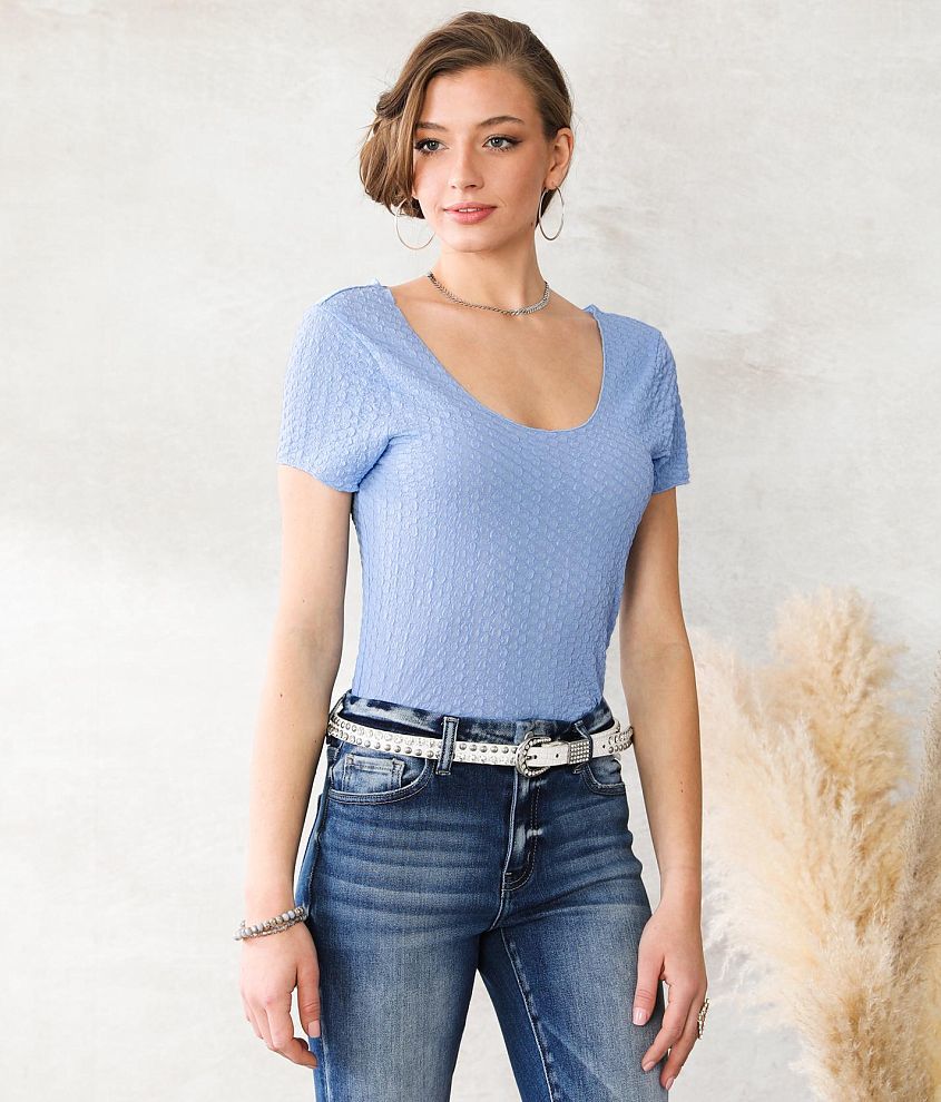 Willow &#38; Root Textured Knit Top front view