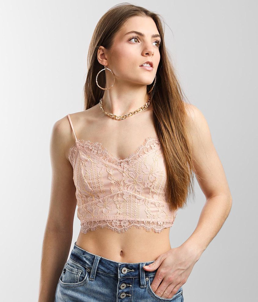 BKEssentials Floral Lace Bralette - Women's Bandeaus/Bralettes in