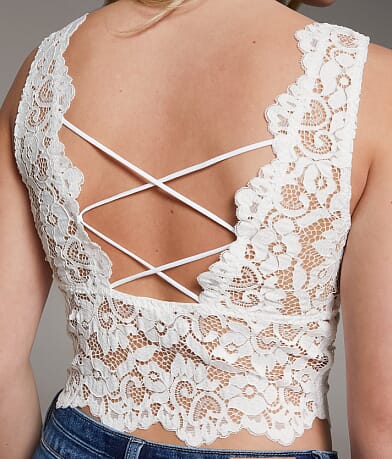 BKE core Floral Lace Full Coverage Bralette misc detail 1 view