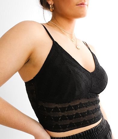 BKEssentials Textured Mesh Bralette FULL_RIGHT_SIDE