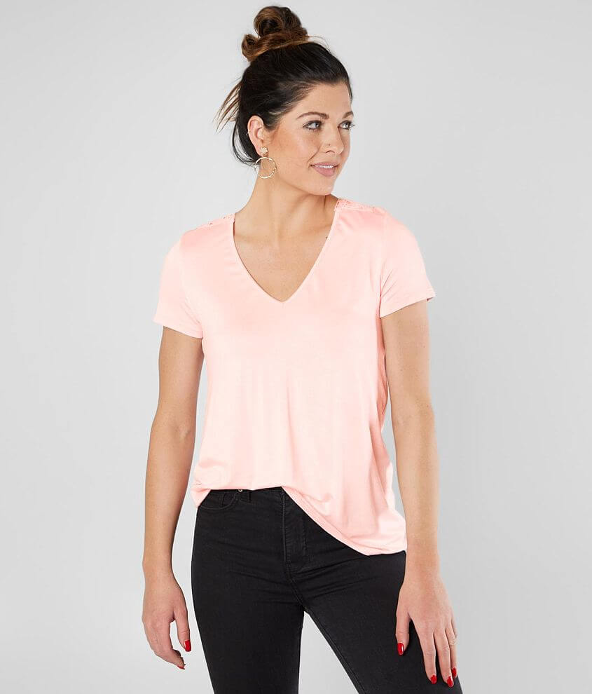 Image of Daytrip Crochet Applique V-Neck Top