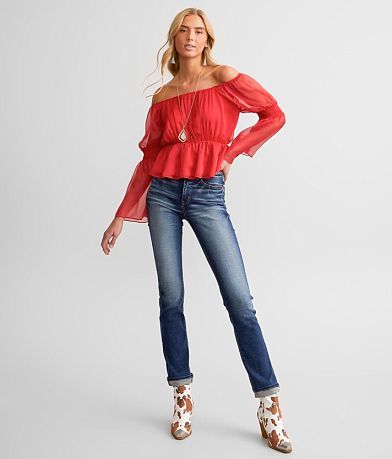 Willow &amp; Root Flowy Crinkle Peplum Top MISC_DETAIL_2