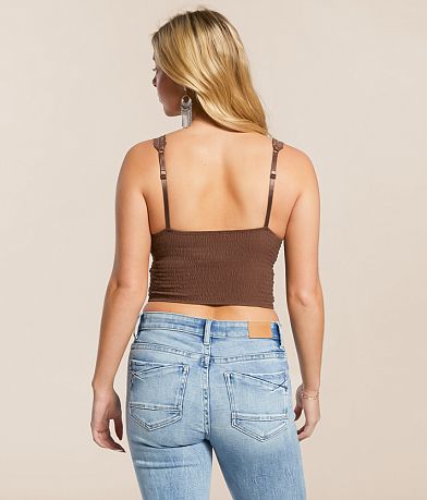 BKE core Embroidered Lace Full Coverage Bralette BACK