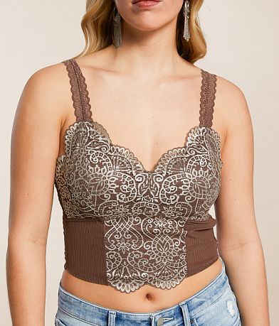 BKE core Embroidered Lace Full Coverage Bralette MISC_DETAIL_1