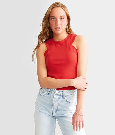 FITZ + EDDI High Neck Tank Top front view