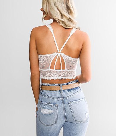 BKEssentials Ribbed Full Coverage Bralette BACK