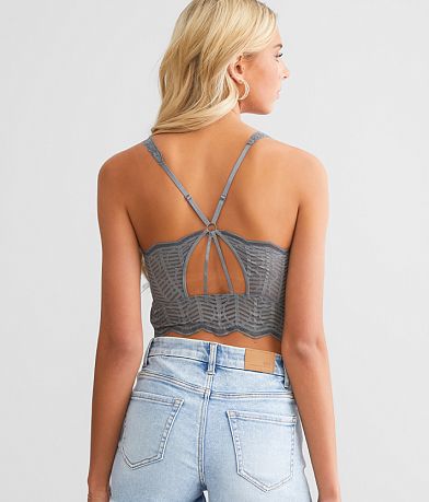 BKEssentials Ribbed Full Coverage Bralette back view