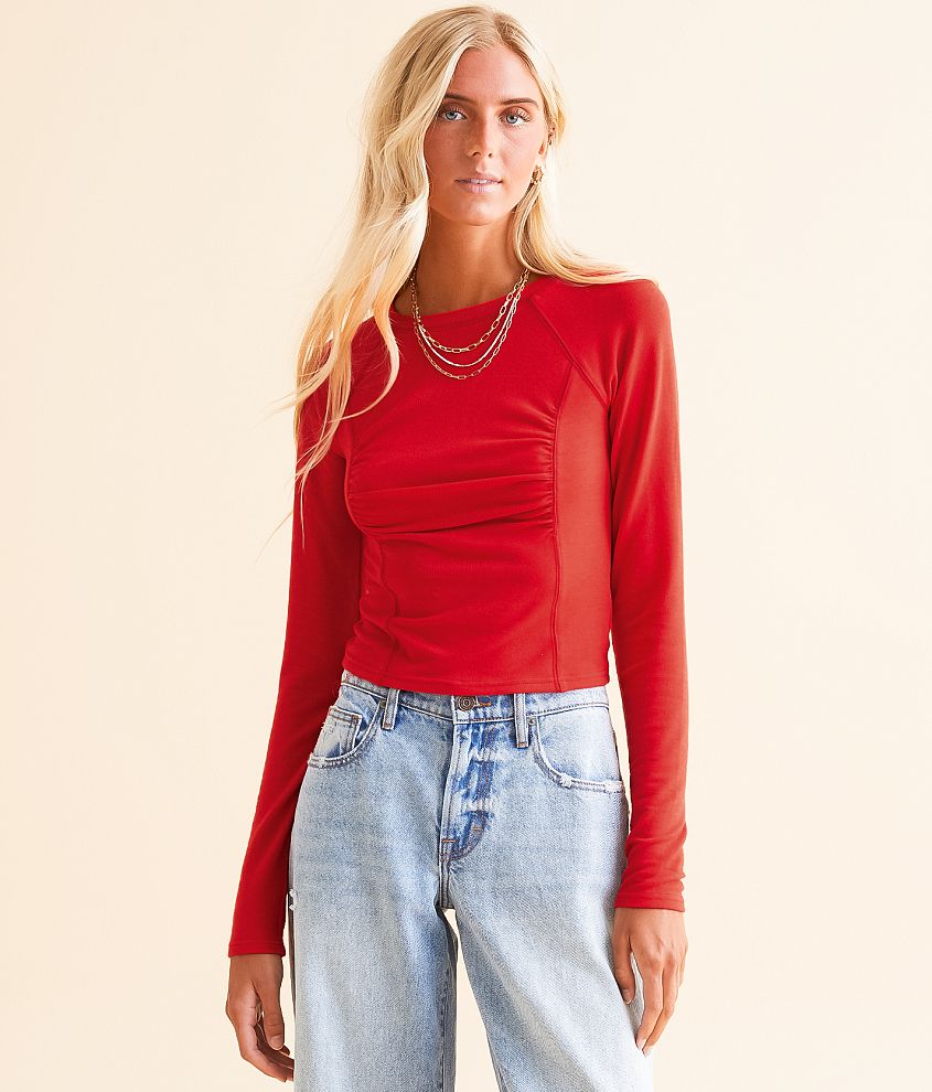 Ruched Knit Top
