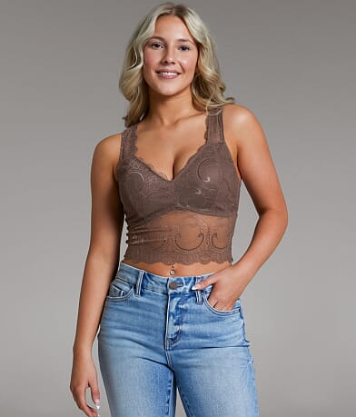 BKE core Lace Full Coverage Bralette front view