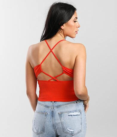 BKEssentials Strappy Open Back Lined Brami BACK
