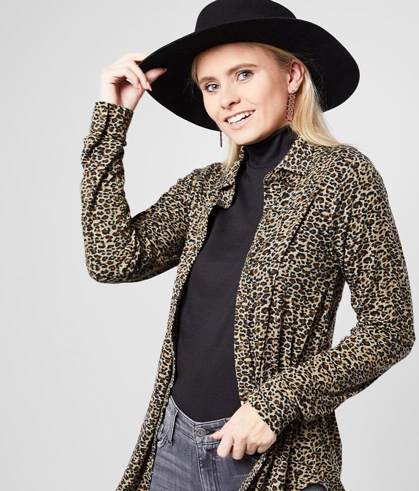 Image of Daytrip Animal Print Knit Blouse