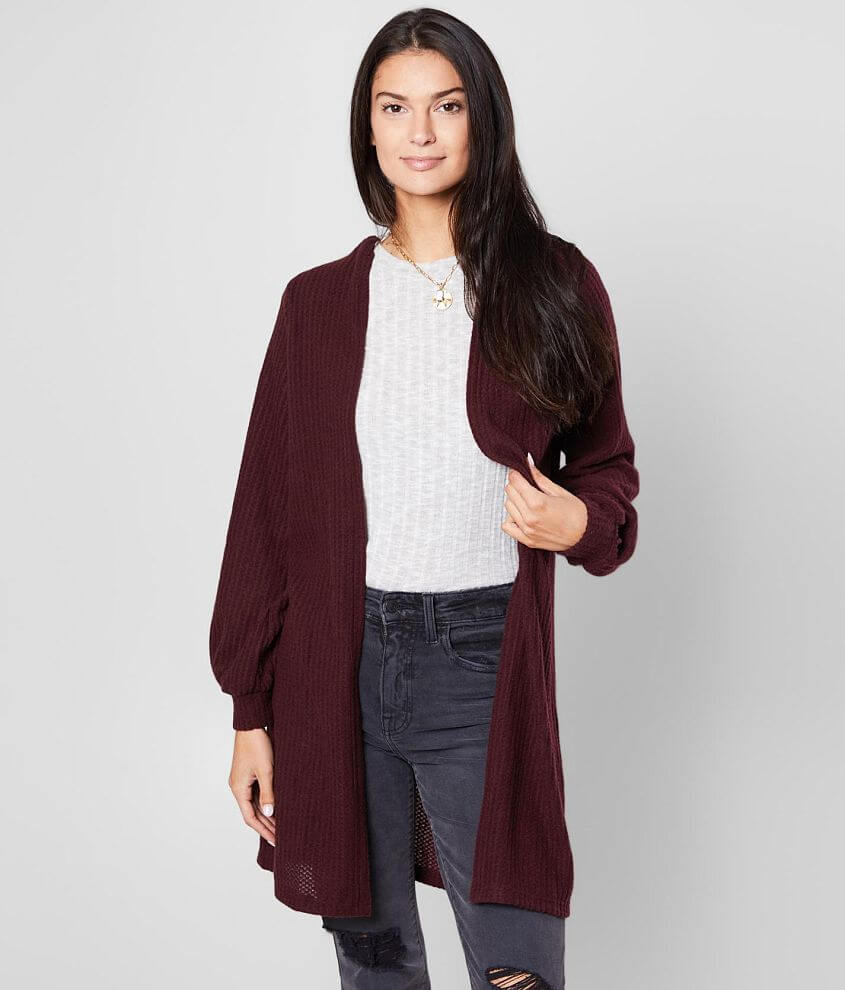 Daytrip Brushed Waffle Cardigan