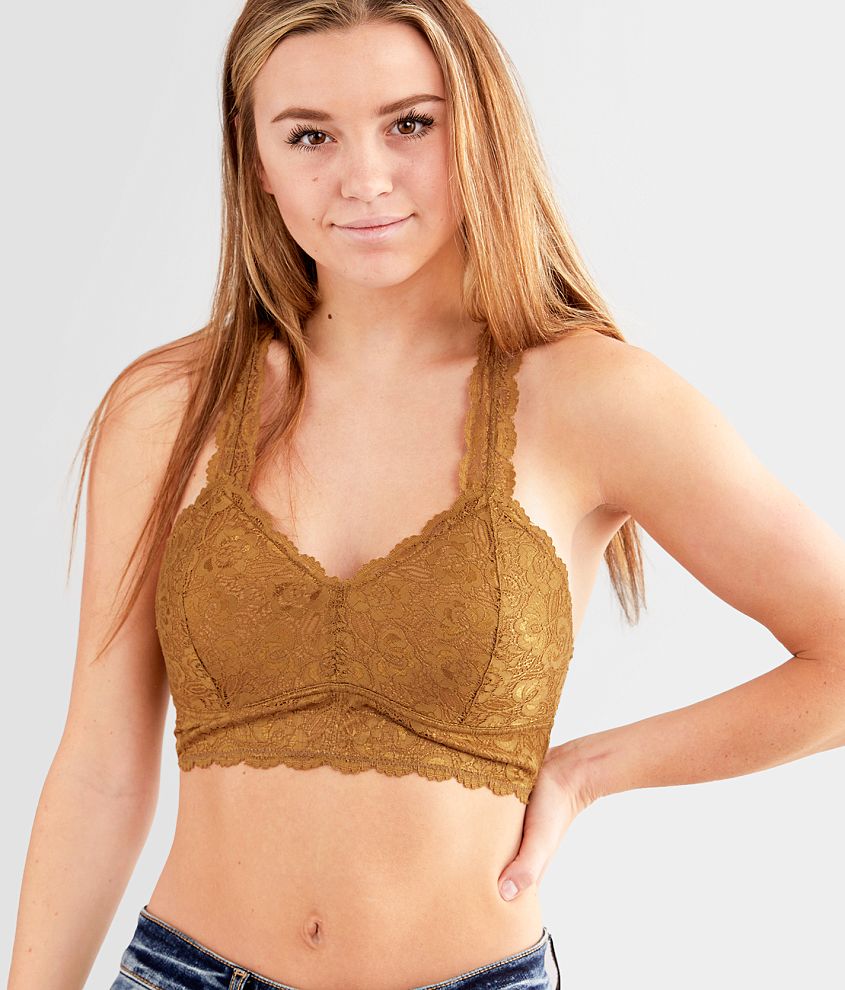 Daytrip Lace Full Coverage Bralette - Women's Intimates in Medal
