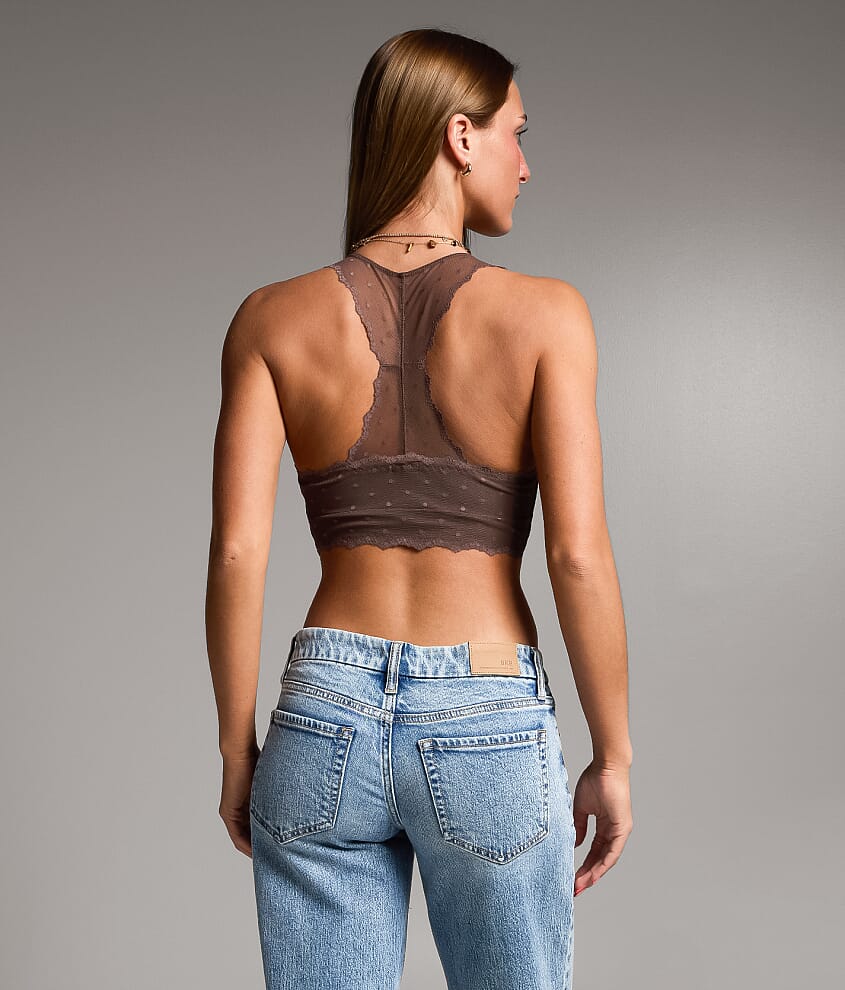 Swiss Dot Mesh Bralette