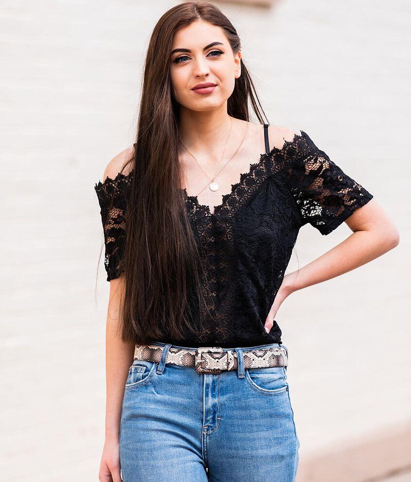 Image of Willow & Root Cold Shoulder Top