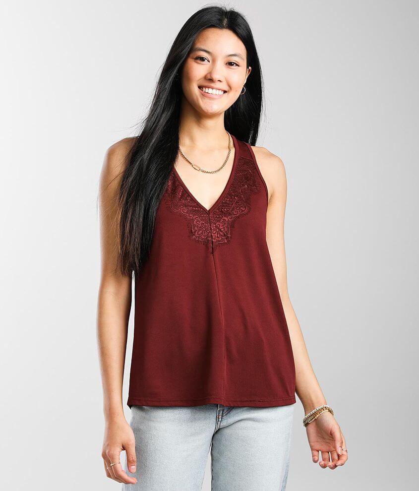 Daytrip Floral Crinkle Chiffon Tank Top - Women's Tank Tops in