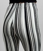 Daytrip Vertical Striped Flare Pant - Women's Pants in Black