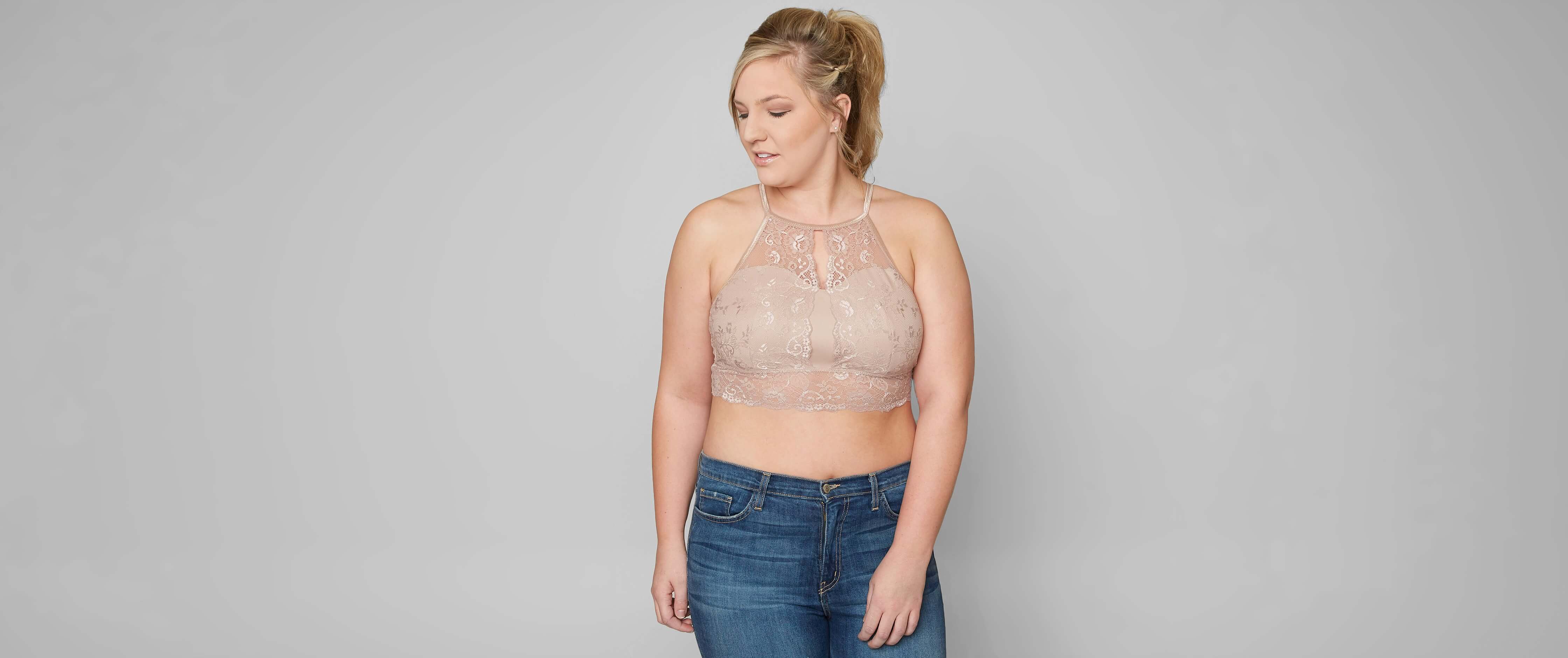 plus size high neck bralette