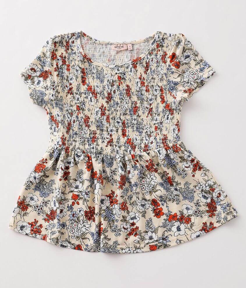 girls smocked shirt