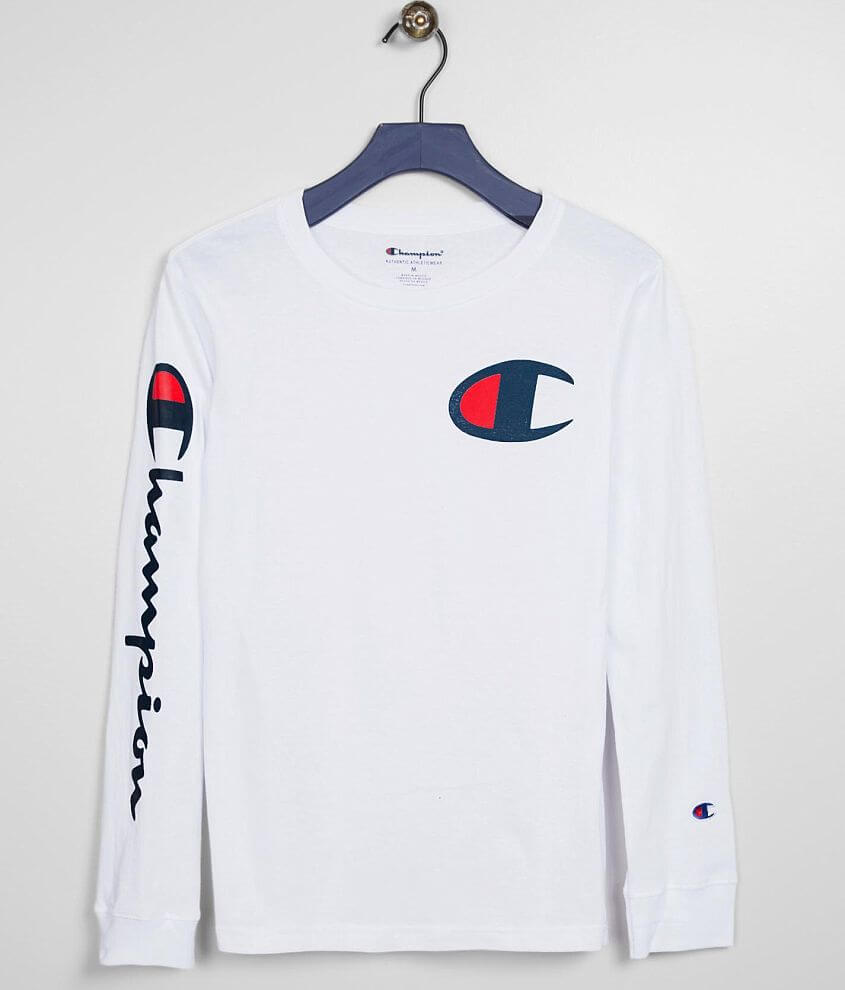 Champion t shirt kids 2024 white