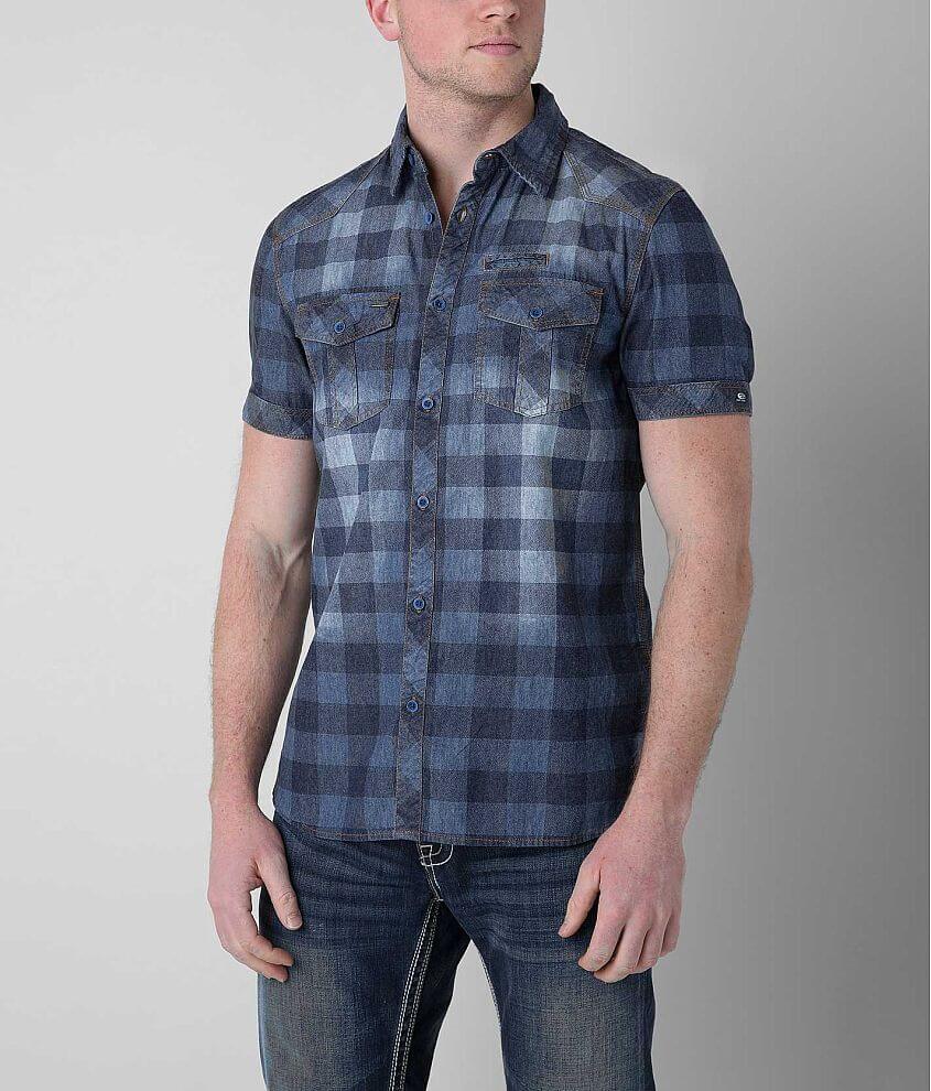 Point Zero Washed Check Shirt front view