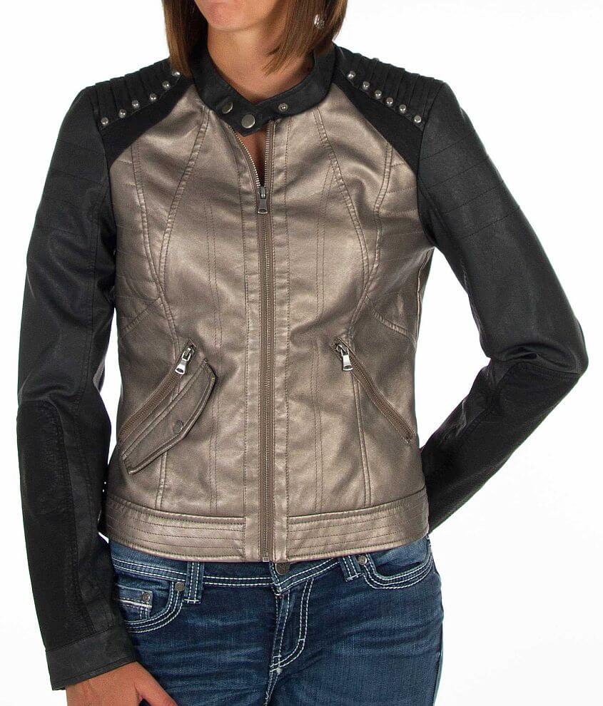 Daytrip Metallic Jacket Womens Coatsjackets In Gunmetal Black Buckle 