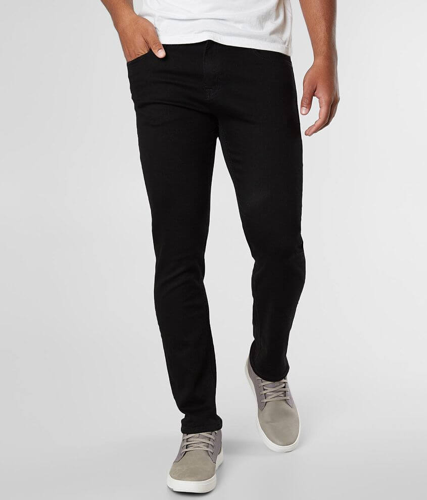 Jackandjones® Tim Skinny Stretch Jean Mens Jeans In Black Buckle