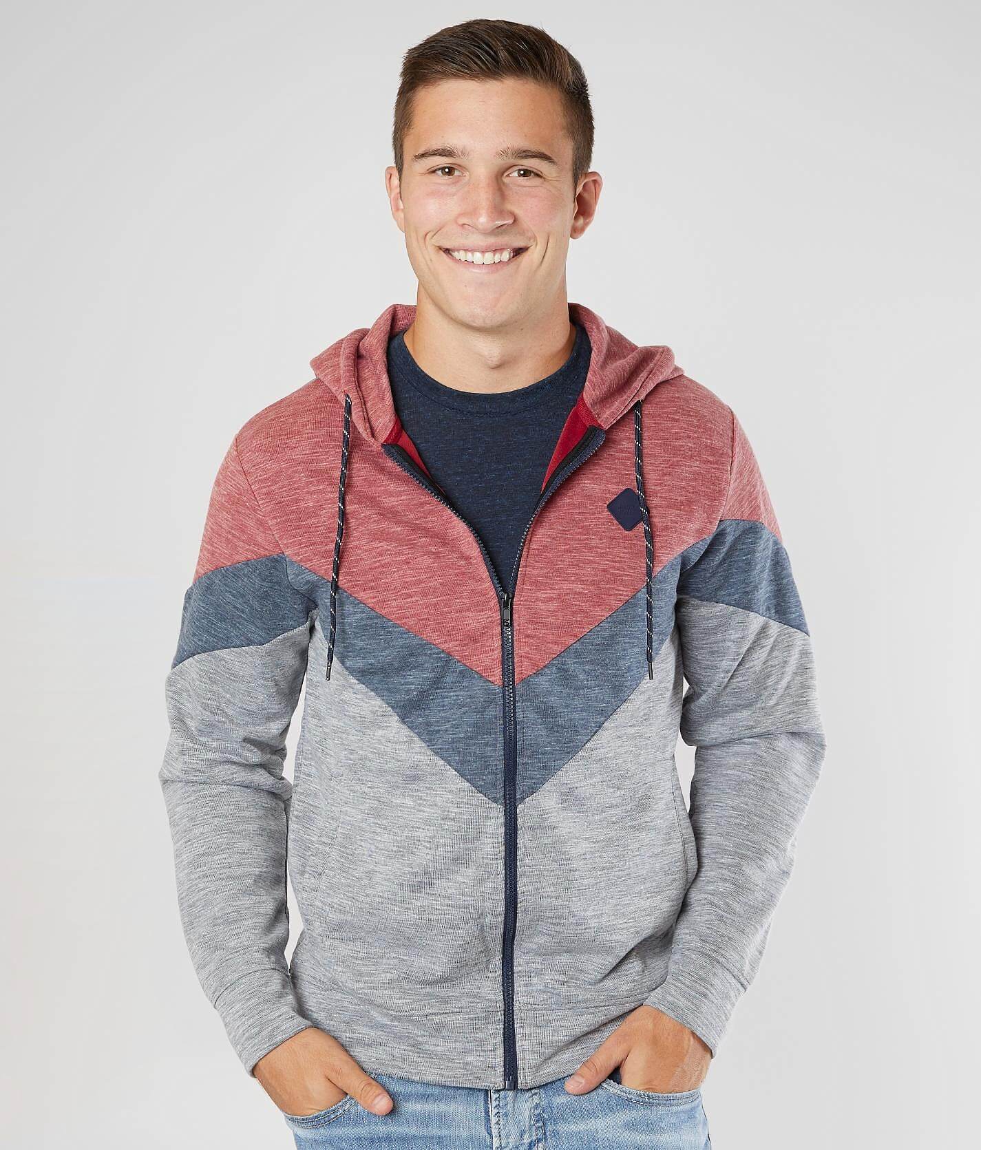 color heathered sweat hoodie