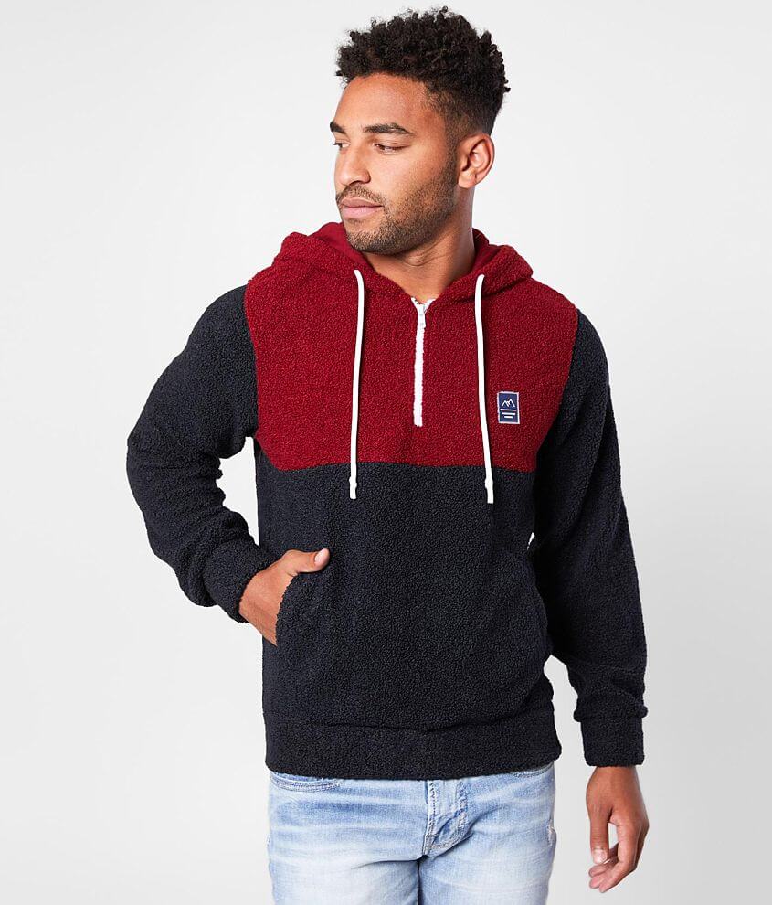 Jack&Jones® Block On Hoodie - Men's Sweatshirts in Brick Red | Buckle