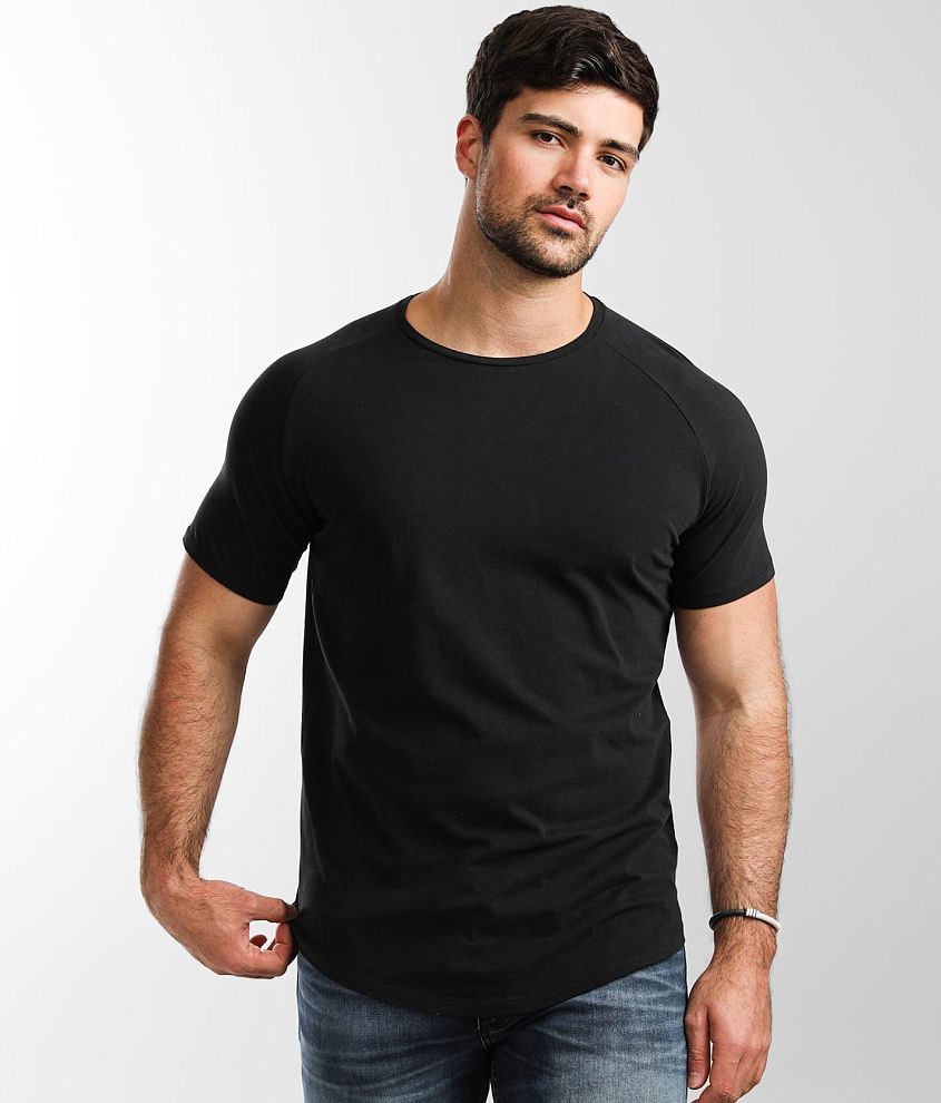 Jack&Jones® Curved T-Shirt - Men's T-Shirts in Black | Buckle