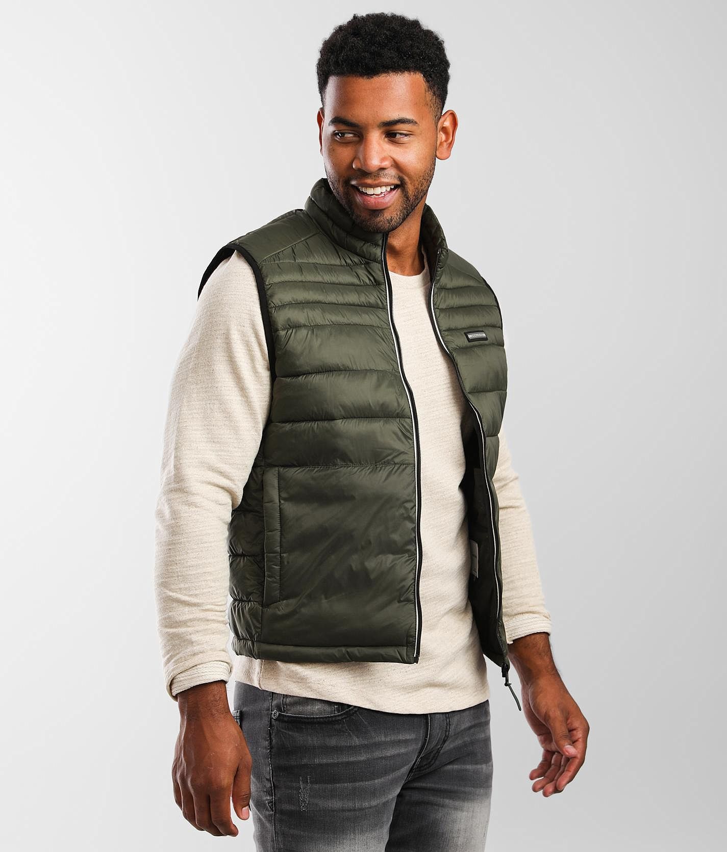 mens green down vest