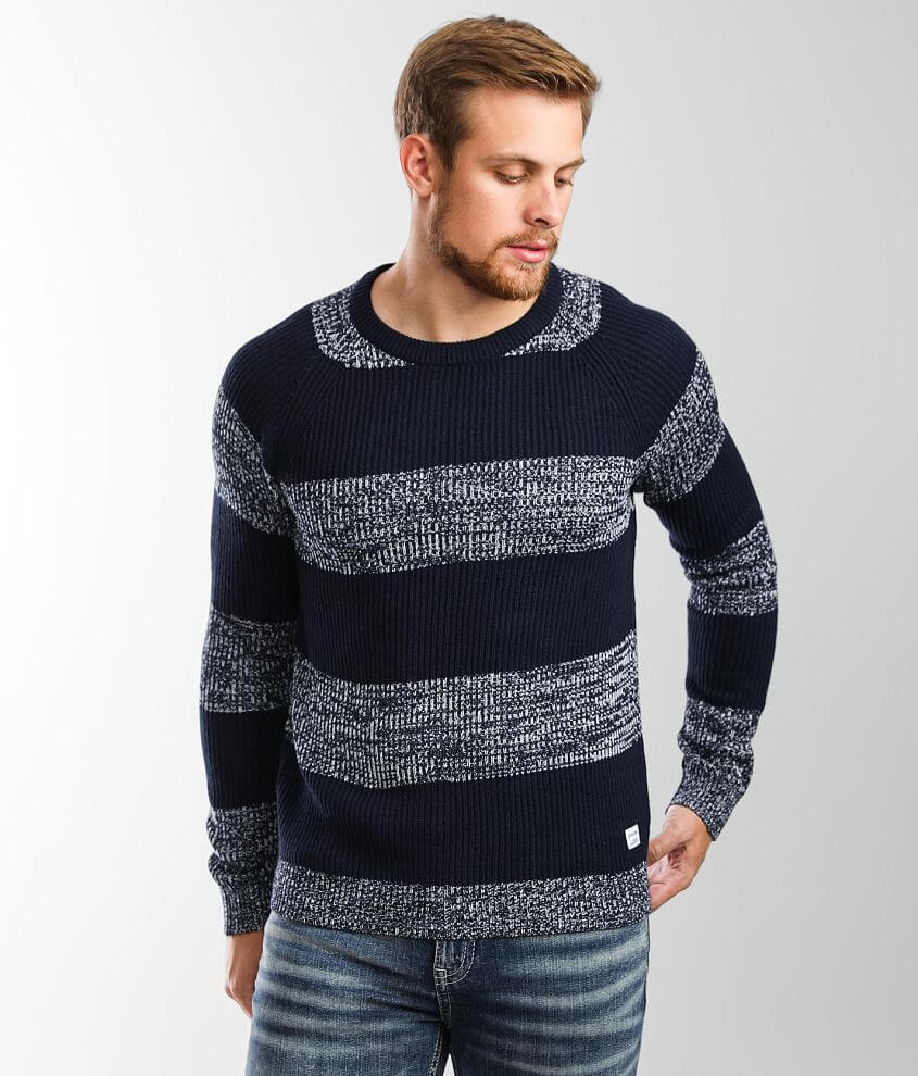 Jack&Jones® Pannel Striped Knit Sweater - Men's Sweaters in Cloud ...