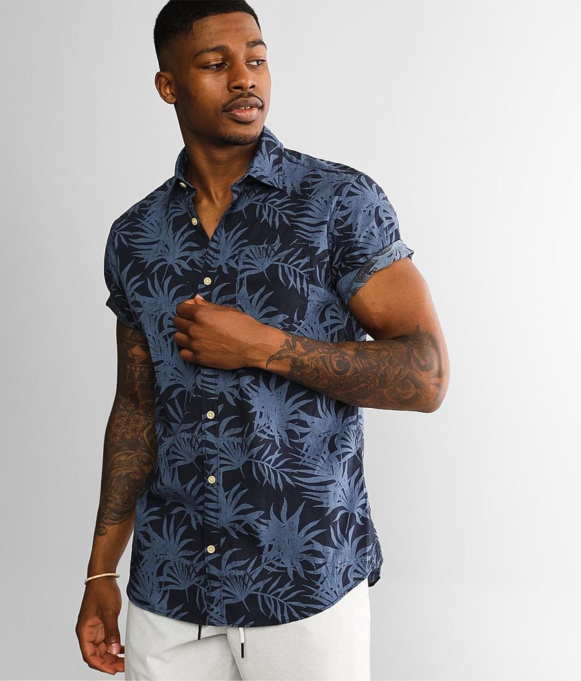 Jack&Jones® Bloomer Shirt - Men's Shirts in Navy Blazer | Buckle