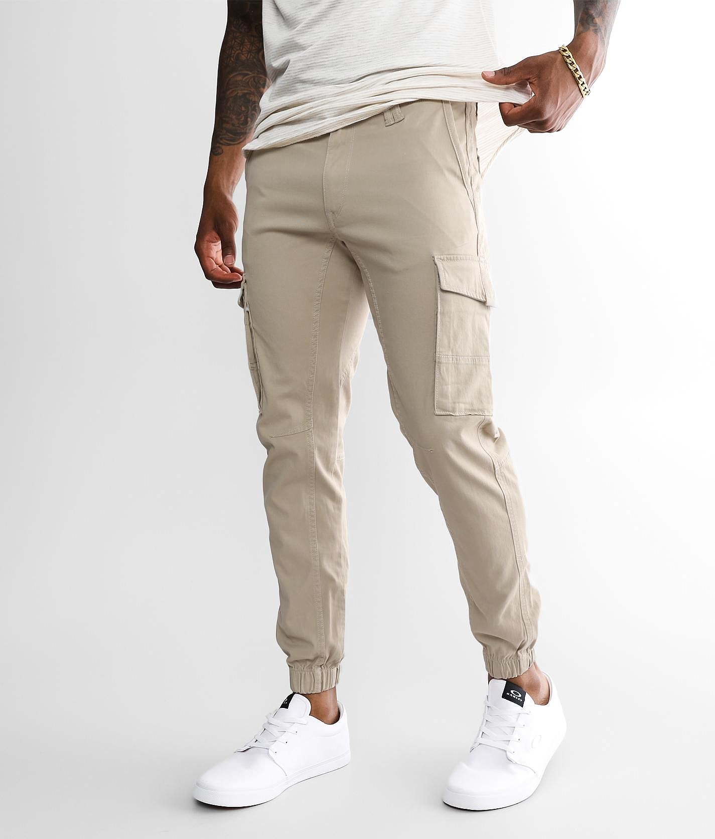 Departwest Twill Jogger Stretch Pant - Men's Pants in Tan