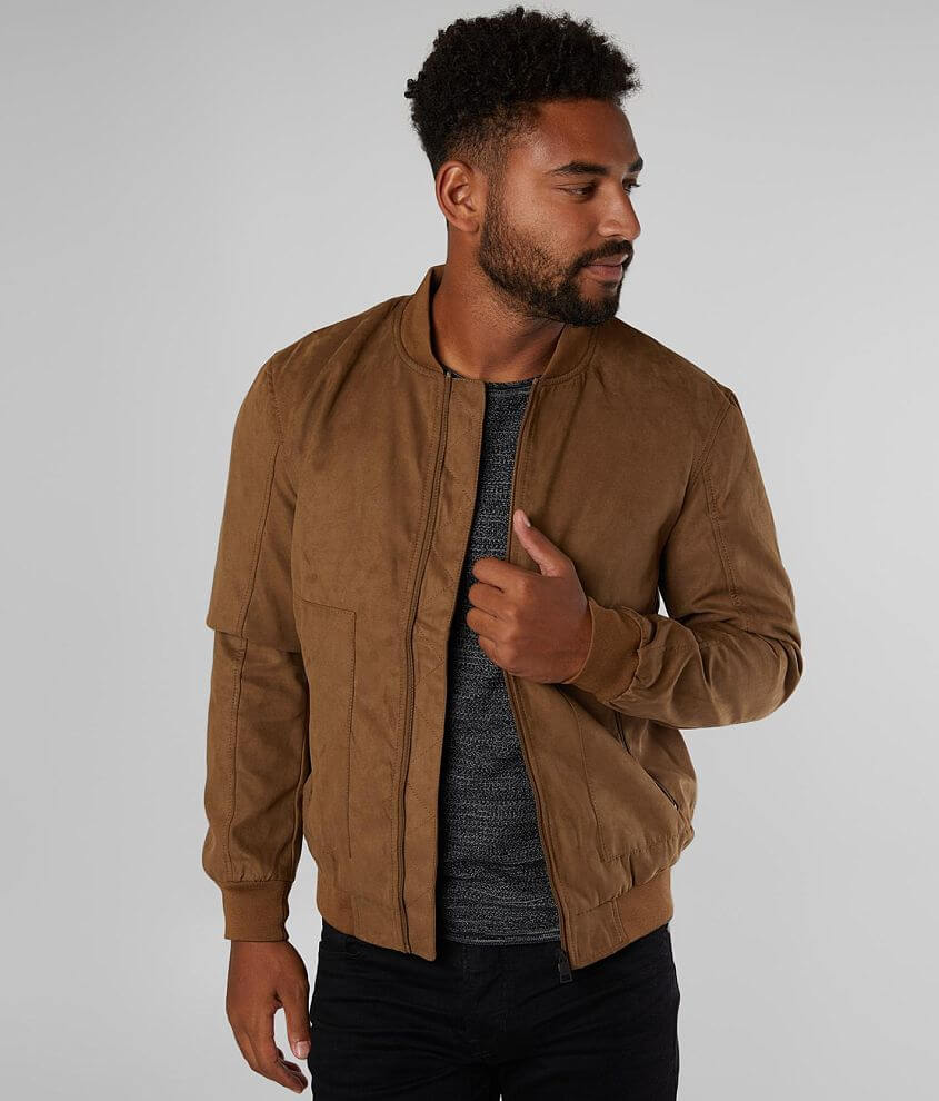 Only & Sons Aske Faux Suede Jacket - Men's Coats/Jackets in Cognac | Buckle