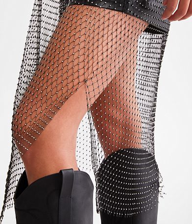 Beulah Rhinestone Mesh Kimono - One Size misc detail 1 view