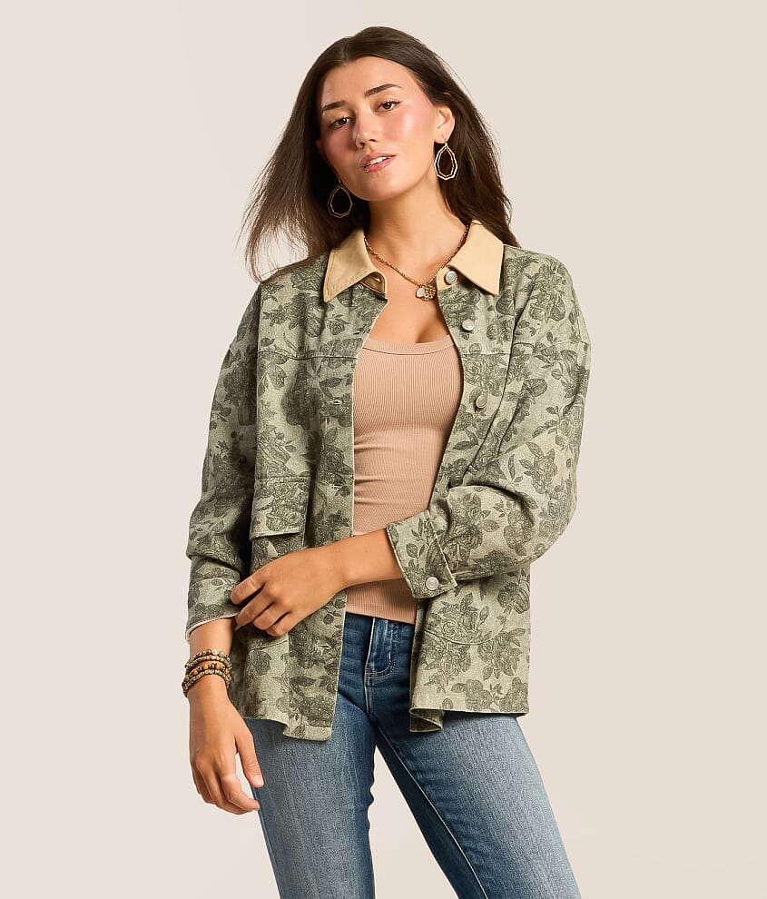Floral Canvas Jacket