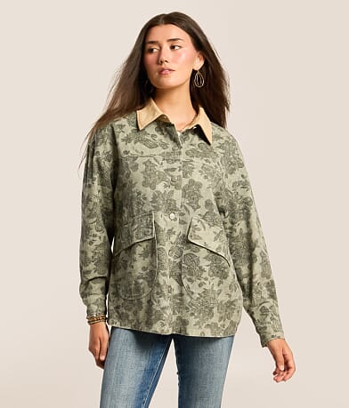 Floral Canvas Jacket thumbnail 3