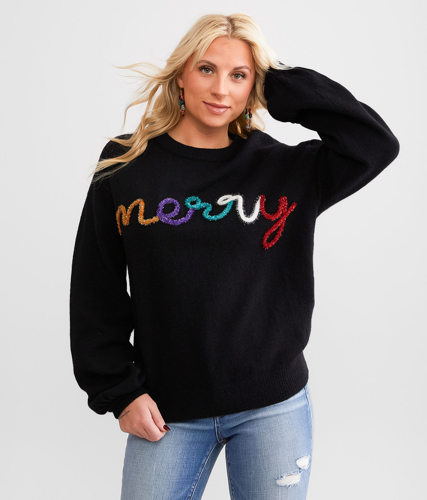 BiBi Merry Sweater - Women's Sweaters in Black Multi | Buckle