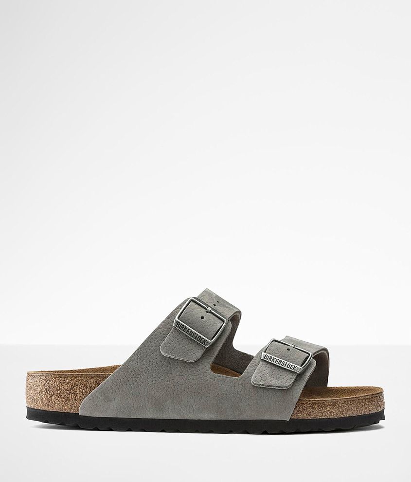 Birkenstock&#174; Arizona Nubuck Leather Sandal front view