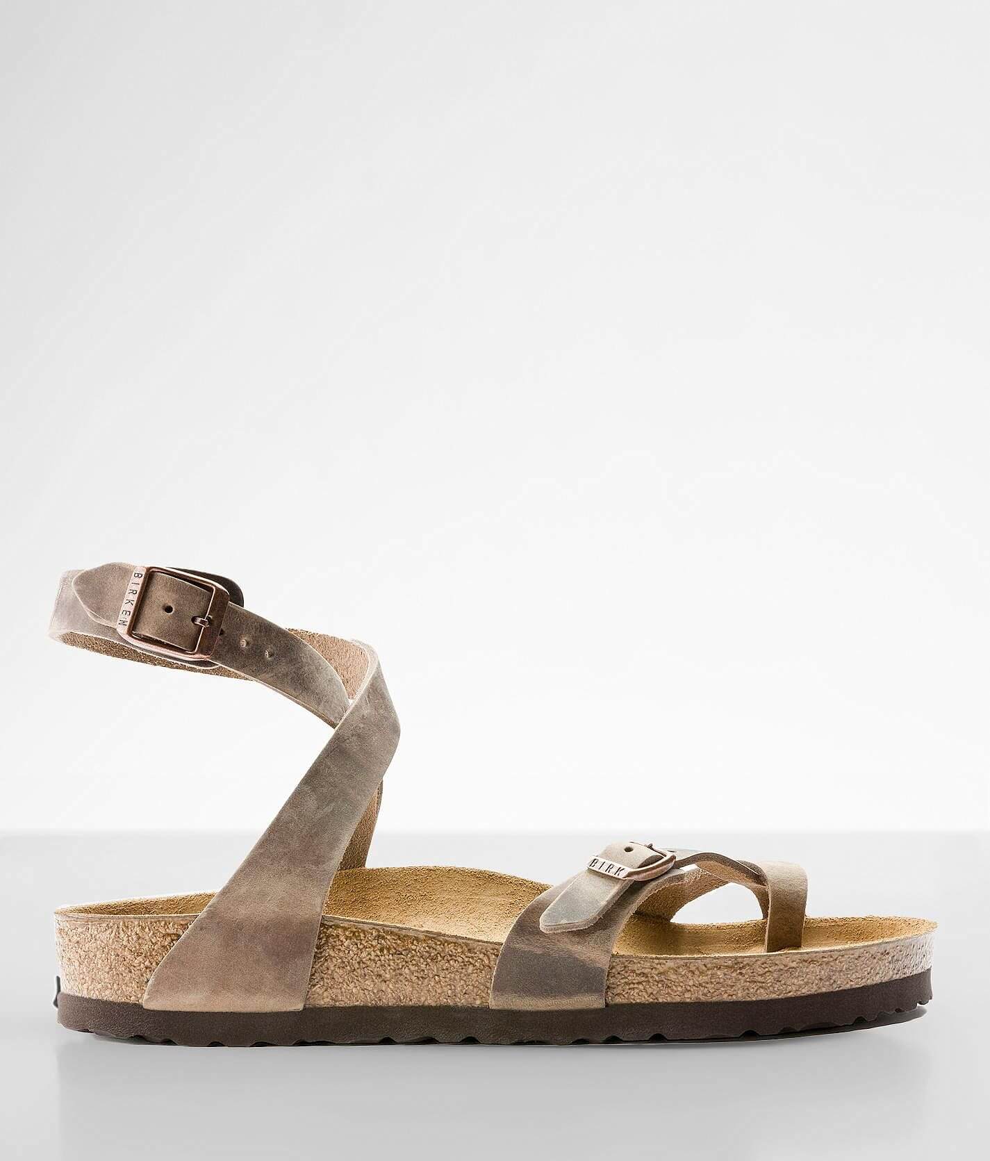 Birkenstock Yara Oiled Leather Sandal Women s Shoes in Tobacco