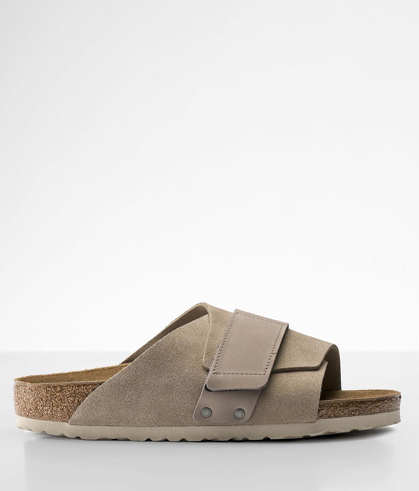 Birkenstock® Kyoto Suede Sandal - Women's Shoes in Taupe | Buckle