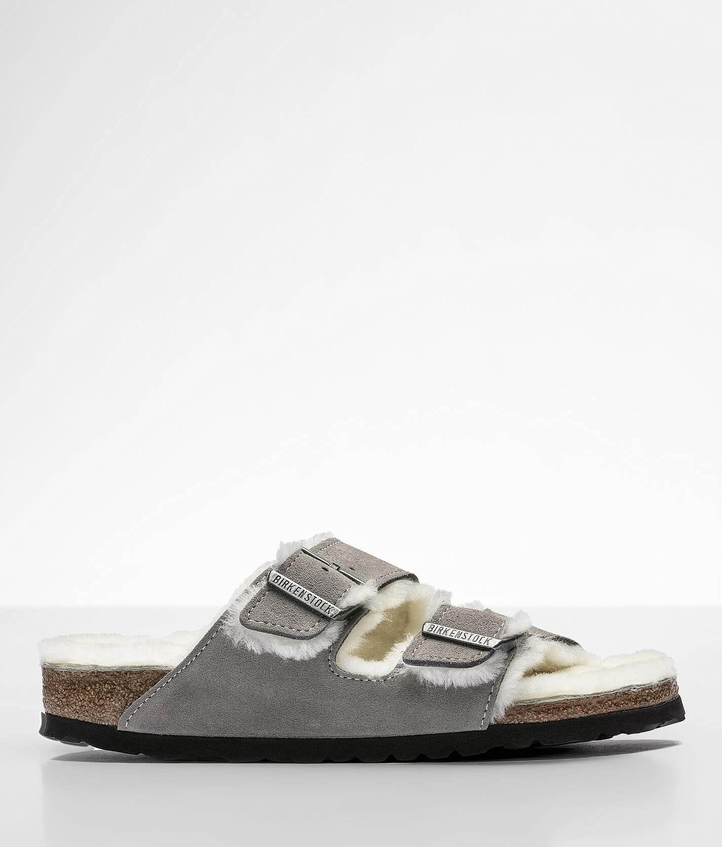Vejhus solo skjorte Birkenstock® Arizona Suede Sandal - Women's Shoes in Stone Coin | Buckle