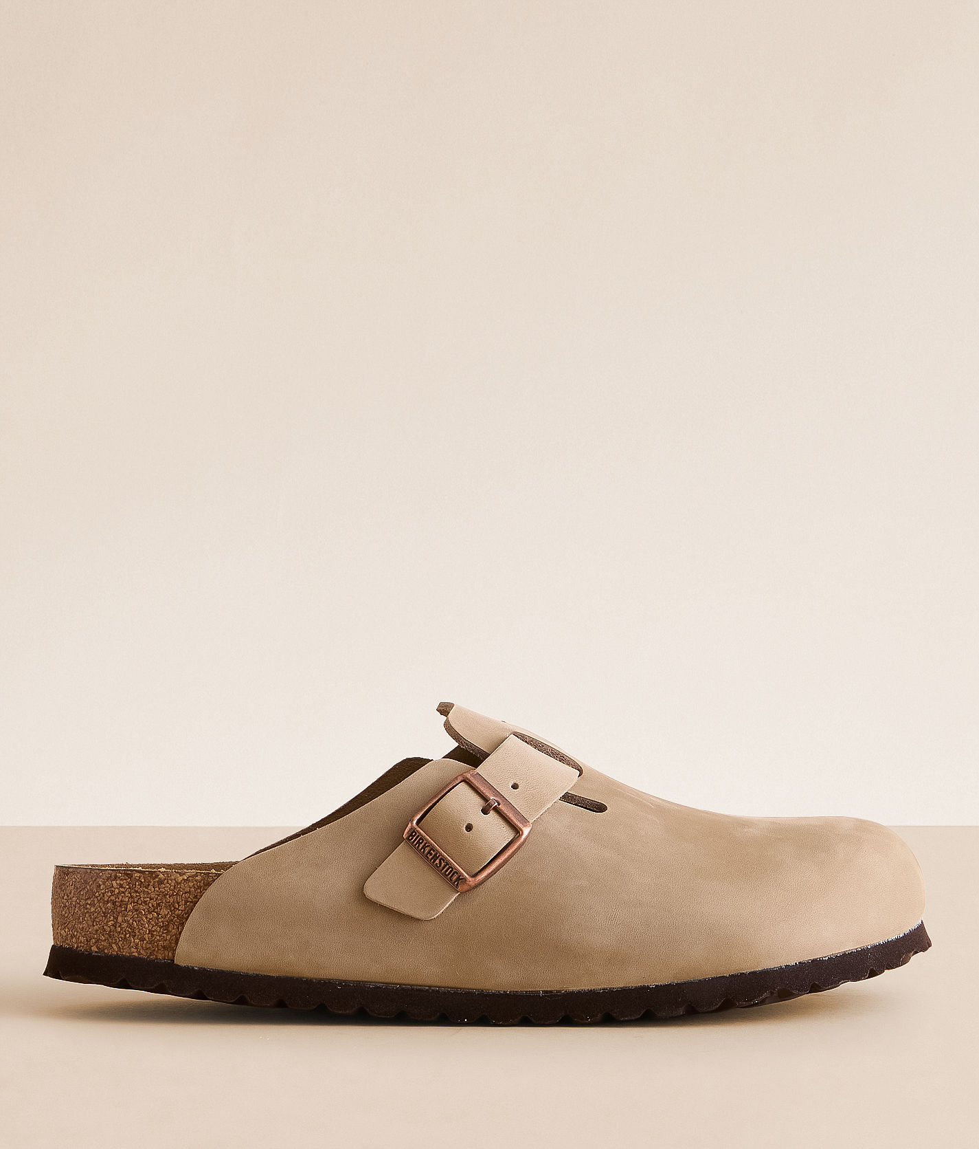 Birkenstock Men’s Boston Clog in Brown Suede with Buckle Amazon.com | Birkenstock Men main image 2