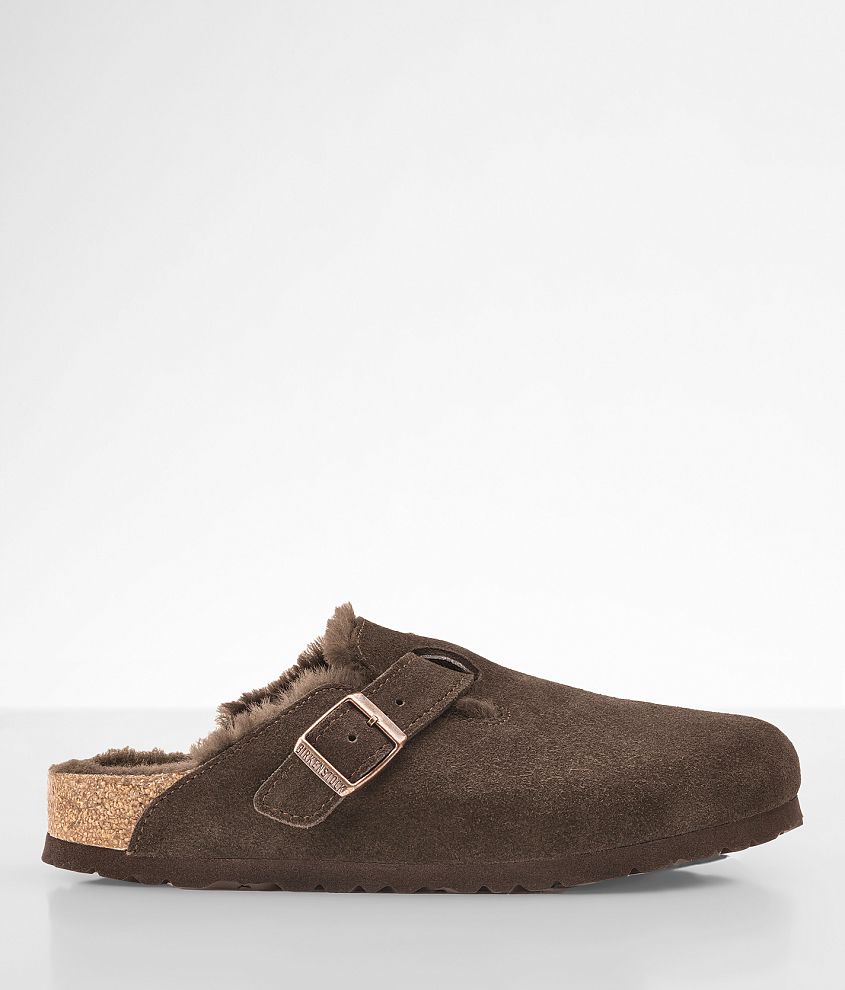 Birkenstock shearling cheap clog sale