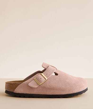 Birkenstock® Boston Suede Clog front view
