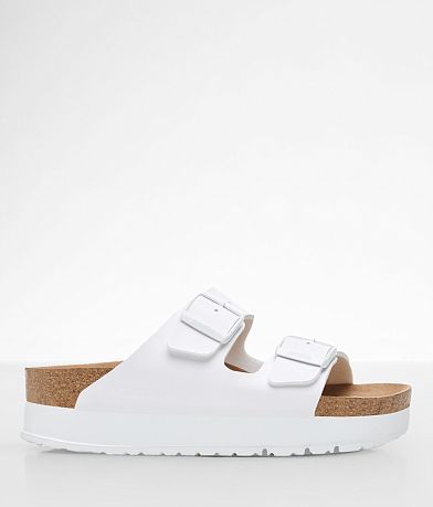 White Sandals for Women Buckle
