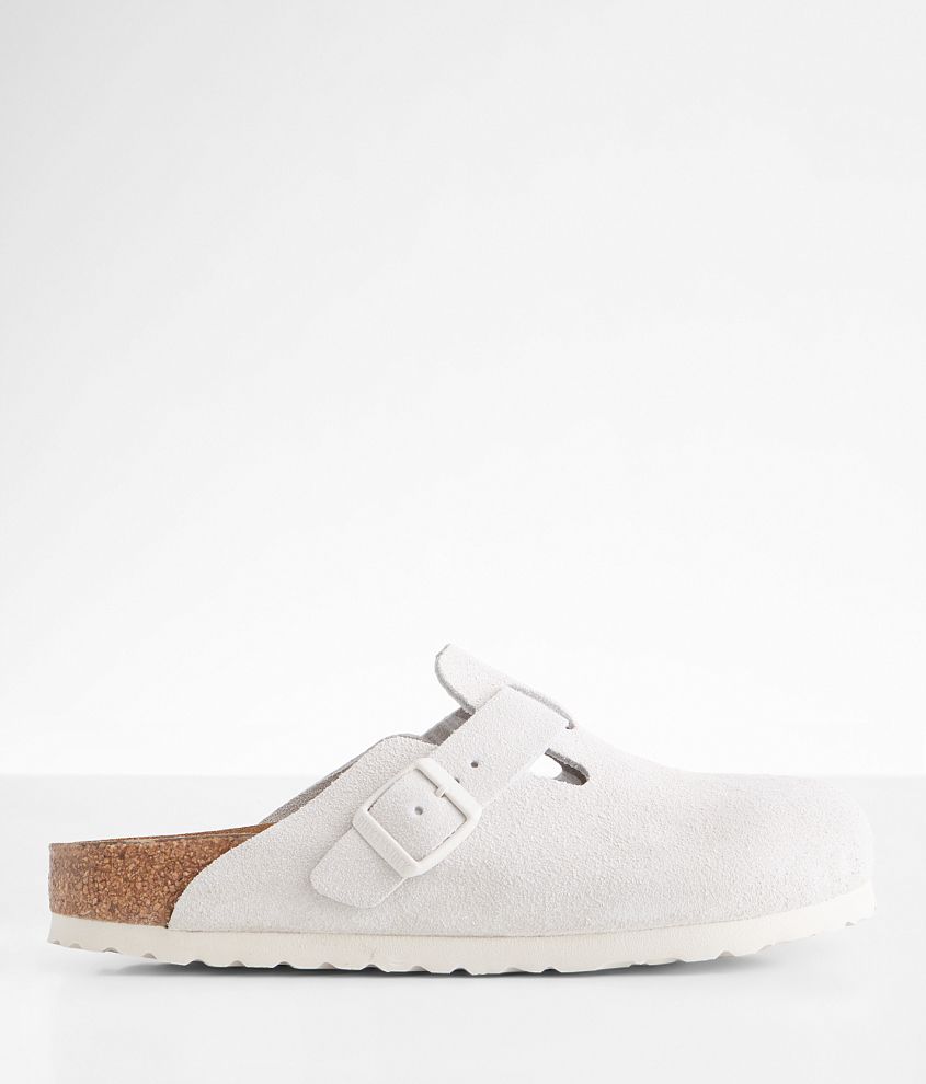 Birkenstock&#174; Boston Soft Suede Clog front view