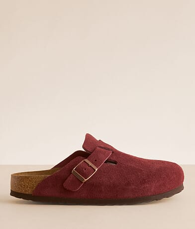 Birkenstock® Boston Suede Clog front view