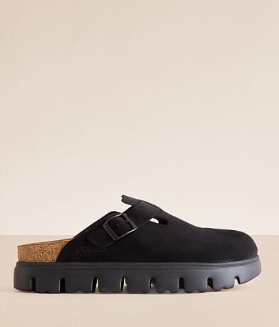 Papillio by Birkenstock® Boston Chunky Suede Clog front view